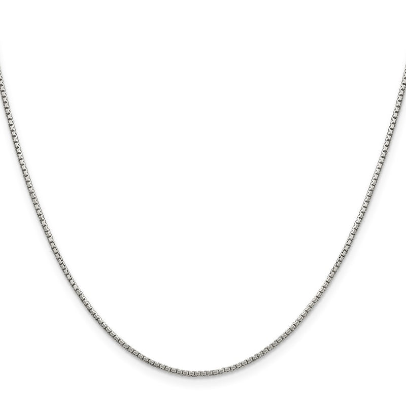 30 Inch Sterling Silver 1.35mm 8 Sided Diamond-Cut Box Chain Necklace