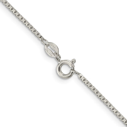 36 Inch Sterling Silver 1.35mm 8 Sided Diamond-Cut Box Chain Necklace