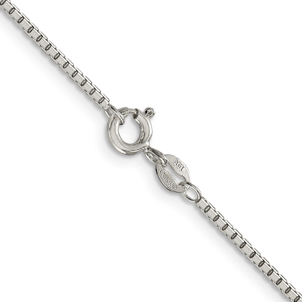 36 Inch Sterling Silver 1.5mm 8 Sided Diamond-Cut Box Chain Necklace