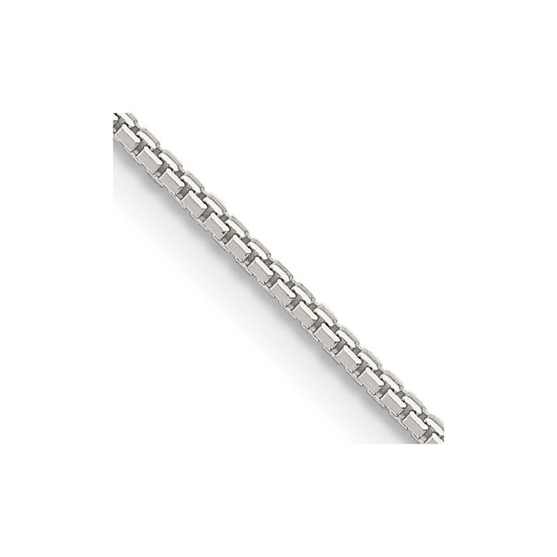 26 Inch Sterling Silver 1.5mm 8 Sided Diamond-Cut Box Chain Necklace