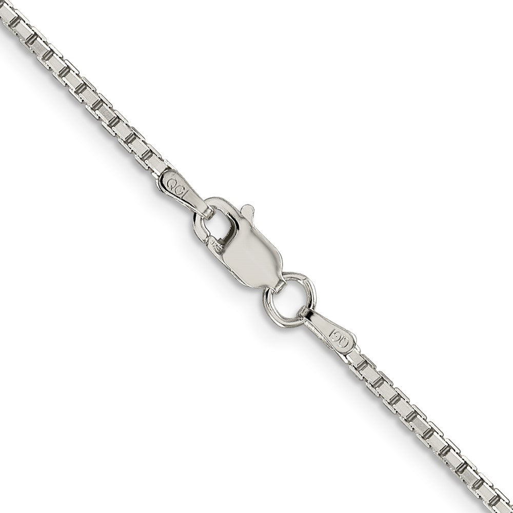 36 Inch Sterling Silver 1.7mm 8 Sided Diamond-Cut Box Chain Necklace