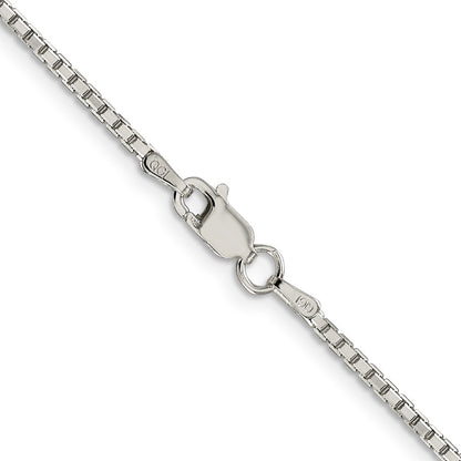 36 Inch Sterling Silver 1.7mm 8 Sided Diamond-Cut Box Chain Necklace