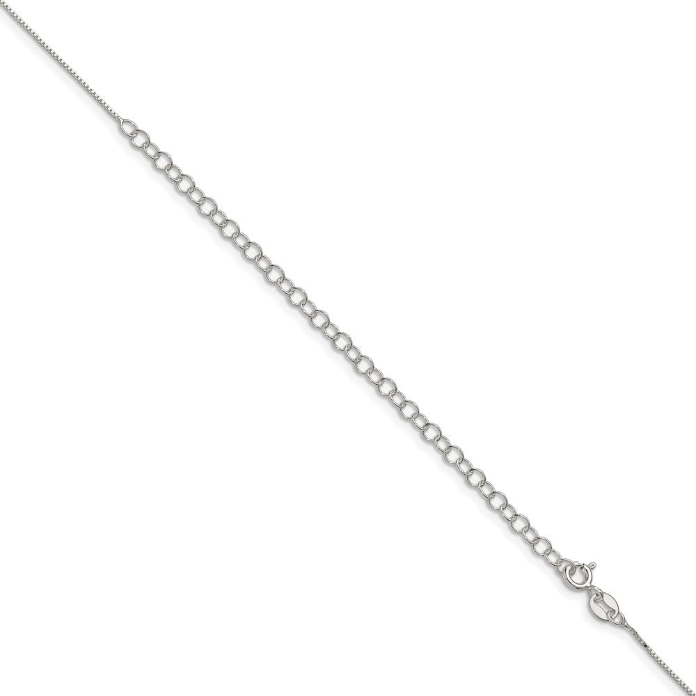 22 Inch Sterling Silver .6mm Box Chain W/4In Ext.