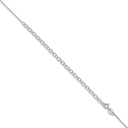 22 Inch Sterling Silver .6mm Box Chain W/4In Ext.