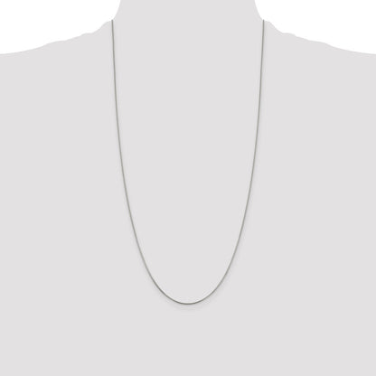 28 Inch Sterling Silver .8mm Box Chain Necklace
