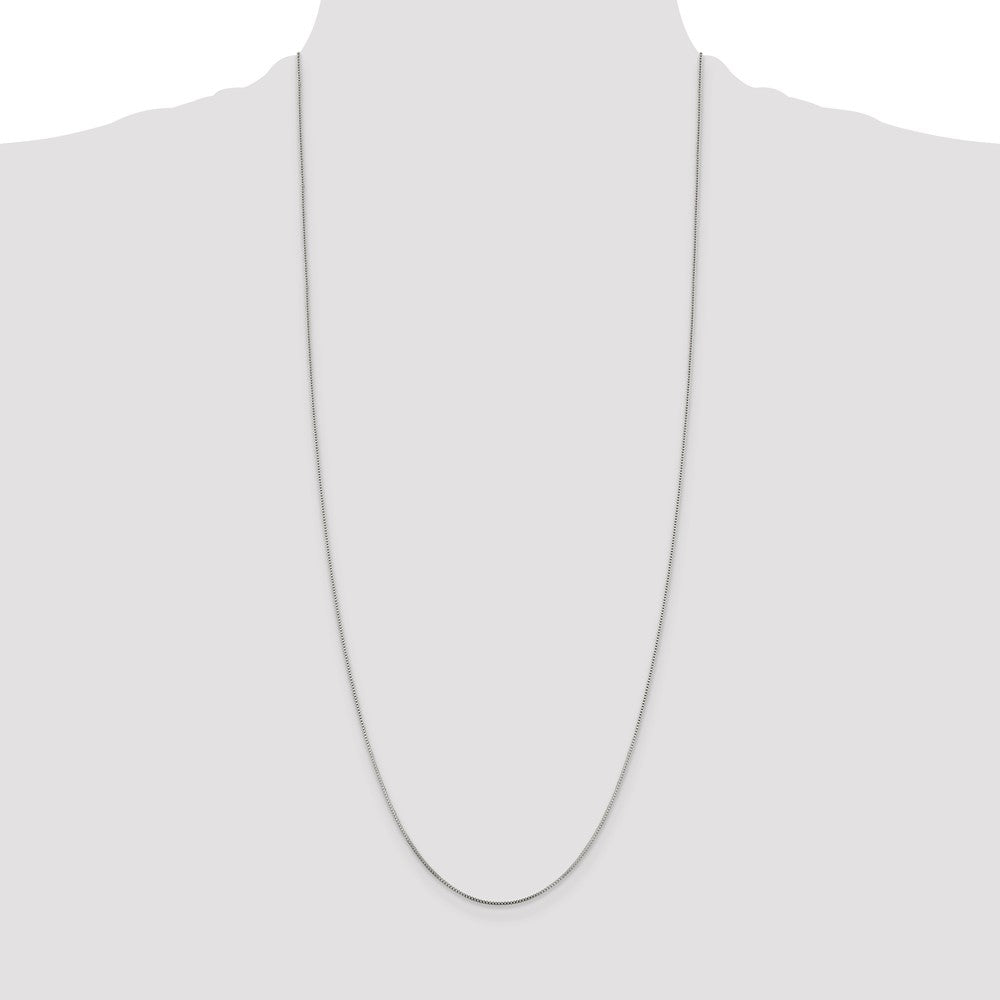 30 Inch Sterling Silver .8mm Box Chain Necklace
