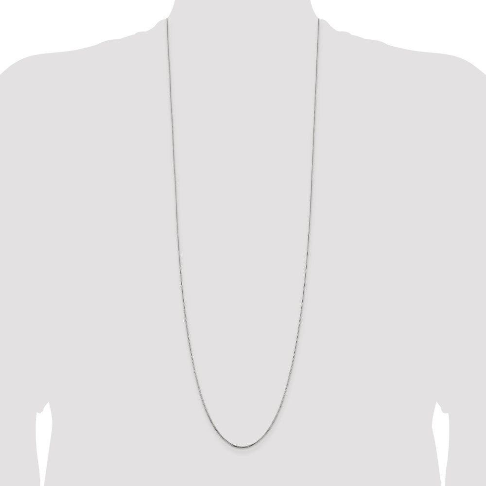 36 Inch Sterling Silver .8mm Box Chain Necklace