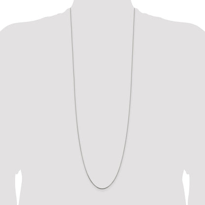 36 Inch Sterling Silver .8mm Box Chain Necklace