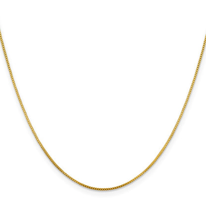 Flash Gold-Plated Sterling Silver .8mm Box Chain Necklace