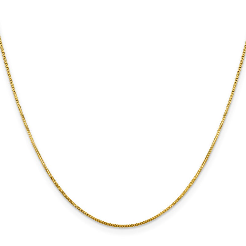 Flash Gold-Plated Sterling Silver .8mm Box Chain Necklace