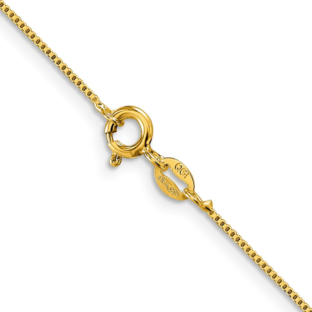 Flash Gold-Plated Sterling Silver .8mm Box Chain Necklace