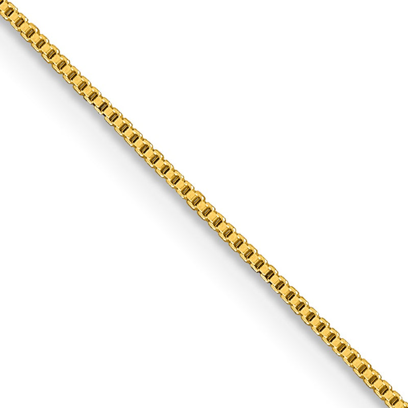 Flash Gold-Plated Sterling Silver .8mm Box Chain Necklace