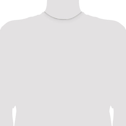 14 Inch Sterling Silver Rhodium-Plated .8mm Box Chain Necklace