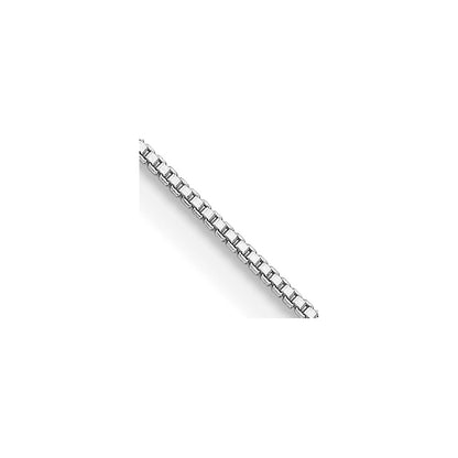 26 Inch Sterling Silver Rhodium-Plated .8mm Box Chain Necklace