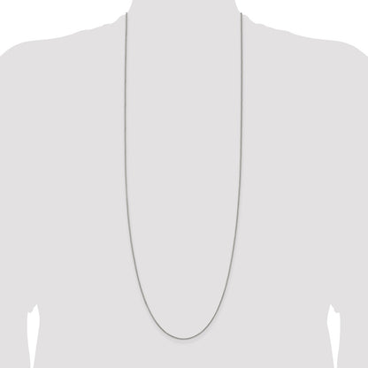 36 Inch Sterling Silver .9mm Box Chain Necklace