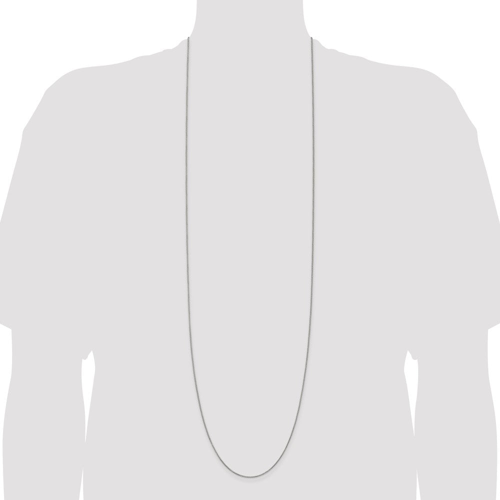 42 Inch Sterling Silver .9mm Box Chain Necklace