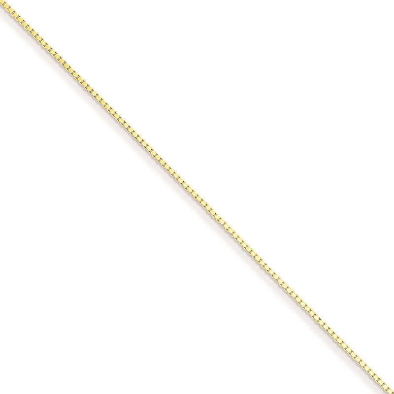 Flash Gold-Plated Sterling Silver .90mm Box Chain Necklace