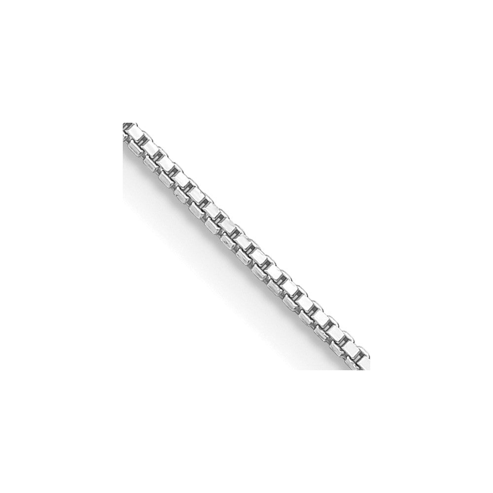 26 Inch Sterling Silver Rhodium-Plated .9mm Box Chain Necklace