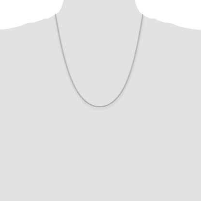 22 Inch Sterling Silver 1.1mm Box Chain W/4In Ext.