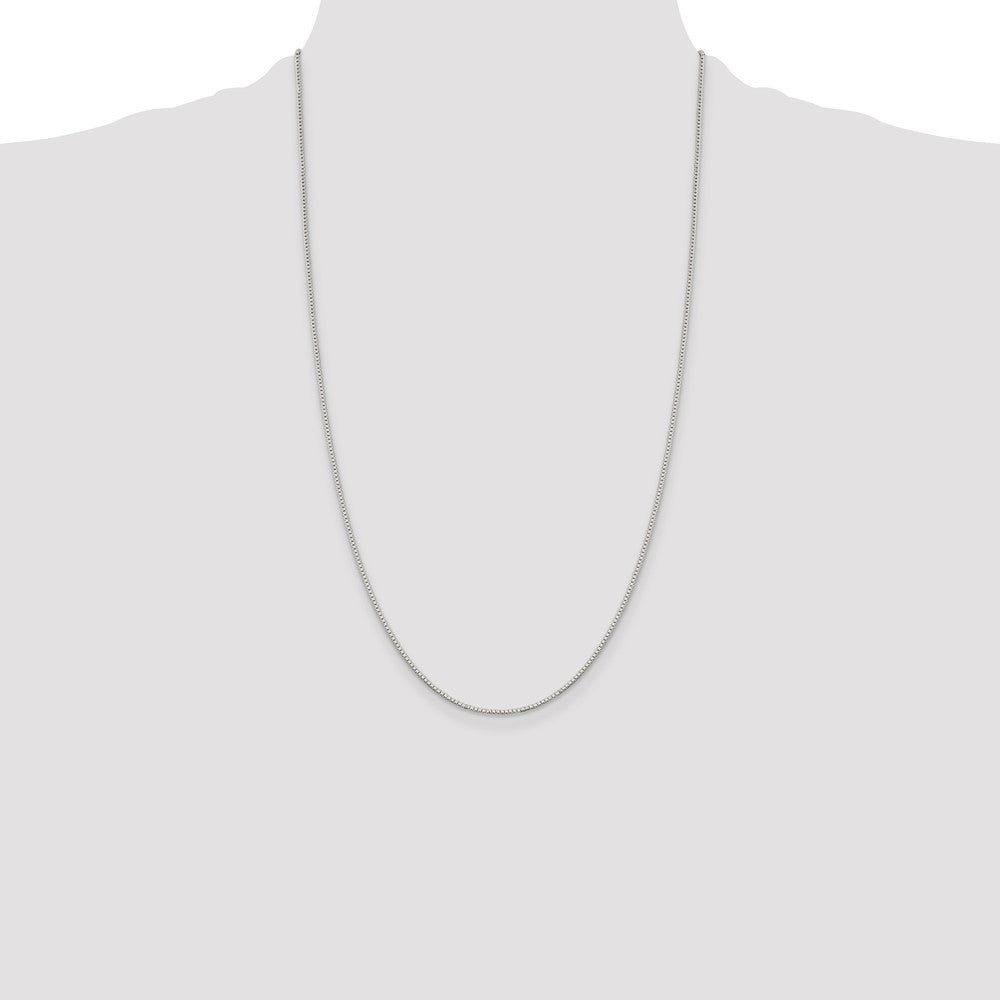 26 Inch Sterling Silver 1.1mm Box Chain Necklace