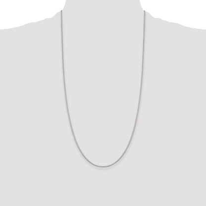 28 Inch Sterling Silver 1.1mm Box Chain Necklace