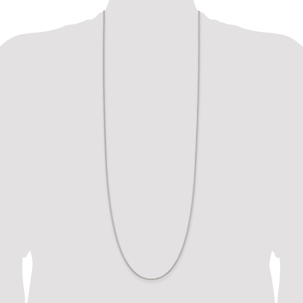 36 Inch Sterling Silver 1.1mm Box Chain Necklace