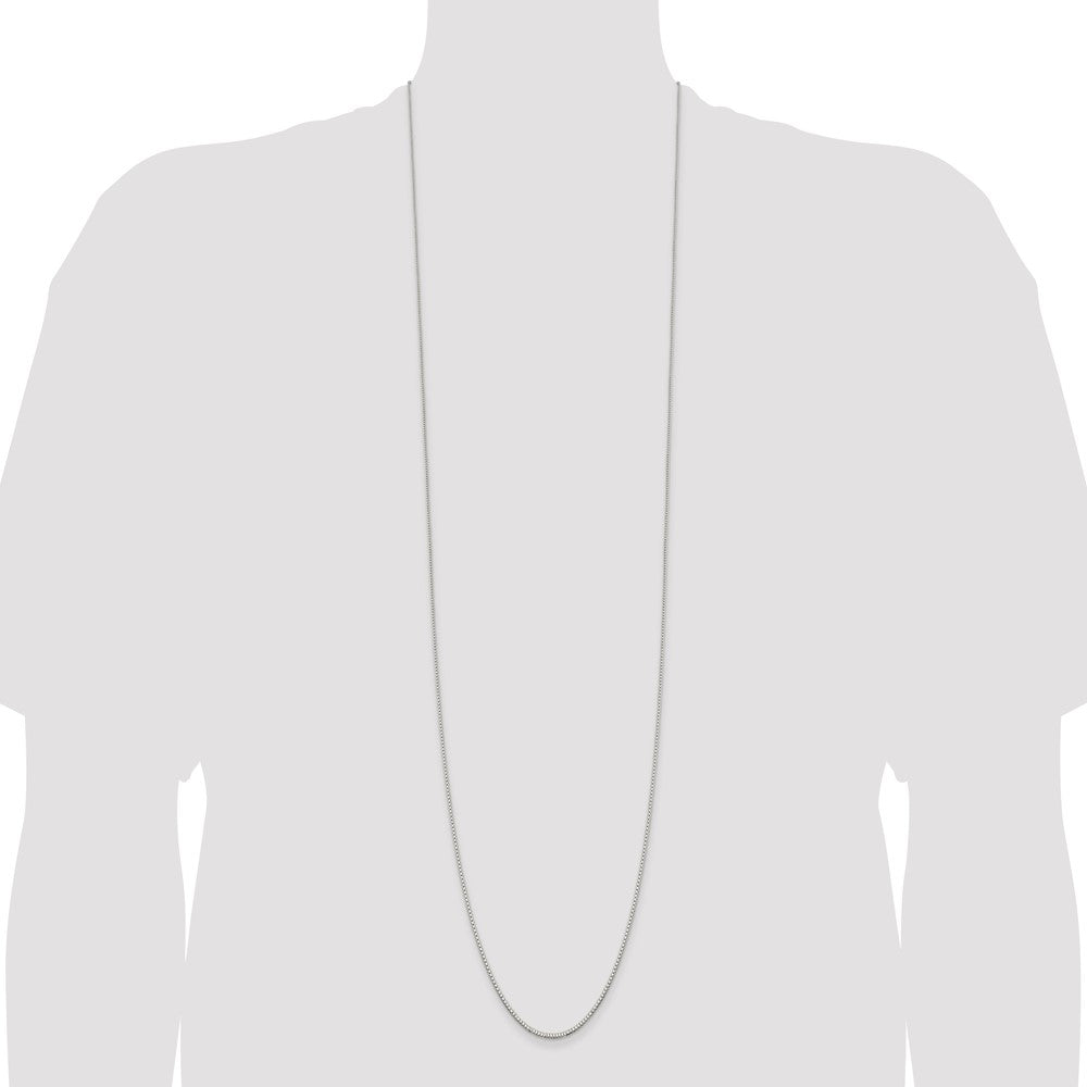 42 Inch Sterling Silver 1.1mm Box Chain Necklace