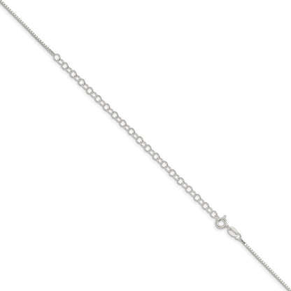 22 Inch Sterling Silver 1.1mm Box Chain W/4In Ext.