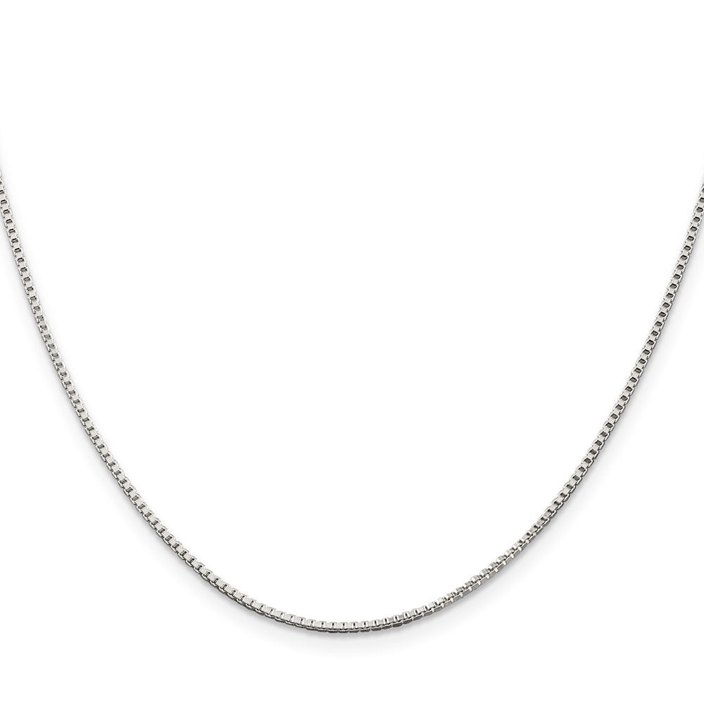 36 Inch Sterling Silver 1.25mm Box Chain Necklace