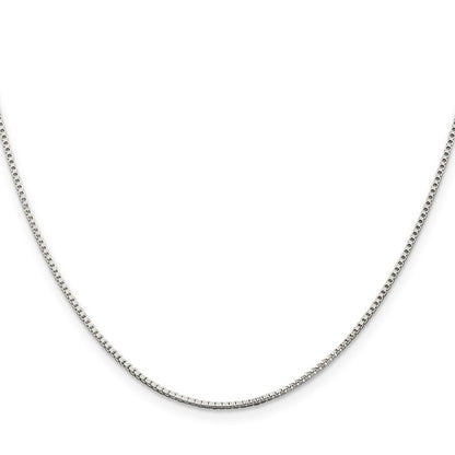 36 Inch Sterling Silver 1.25mm Box Chain Necklace