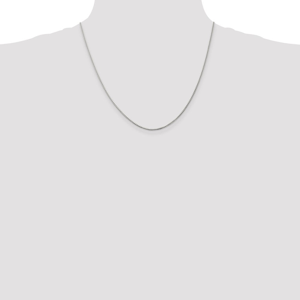 20 Inch Sterling Silver 1.25mm Box Chain Necklace