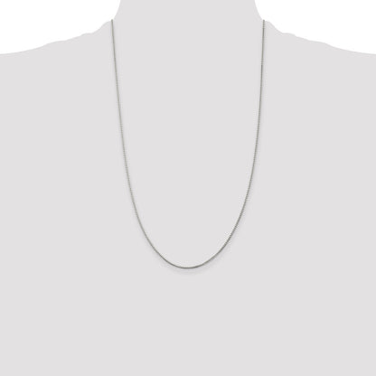 26 Inch Sterling Silver 1.25mm Box Chain Necklace