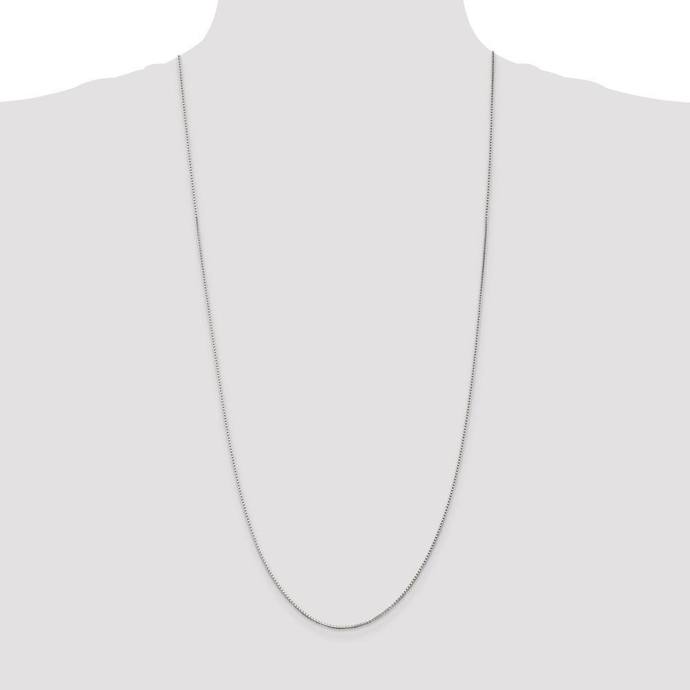 30 Inch Sterling Silver 1.25mm Box Chain Necklace