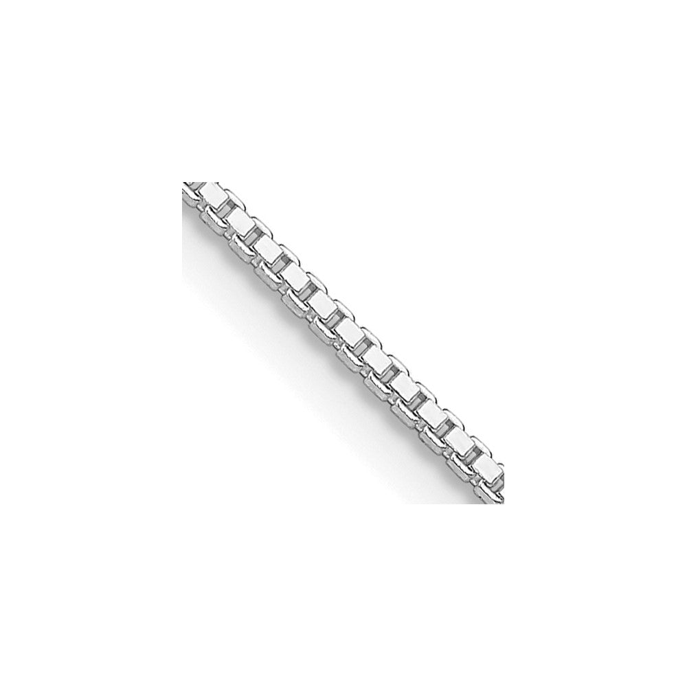 16 Inch Sterling Silver Rhodium-Plated 1.25mm Box Chain Necklace