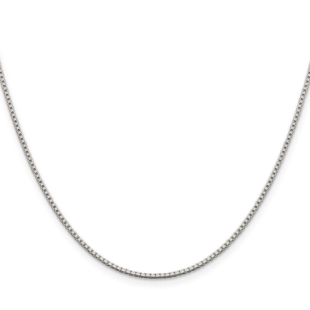 36 Inch Sterling Silver 1.4mm Box Chain Necklace