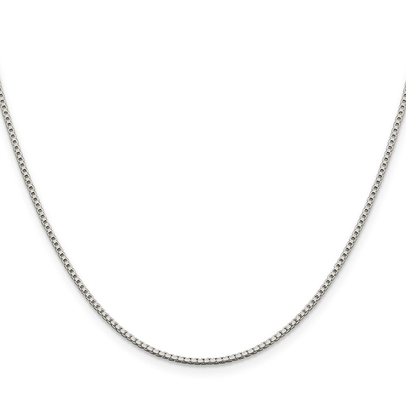36 Inch Sterling Silver 1.4mm Box Chain Necklace