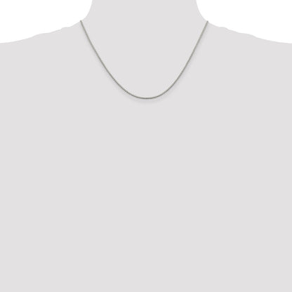 18 Inch Sterling Silver 1.4mm Box Chain Necklace