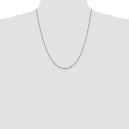 22 Inch Sterling Silver 1.4mm Box Chain Necklace