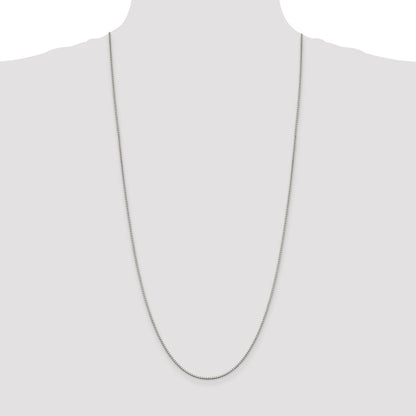 30 Inch Sterling Silver 1.4mm Box Chain Necklace