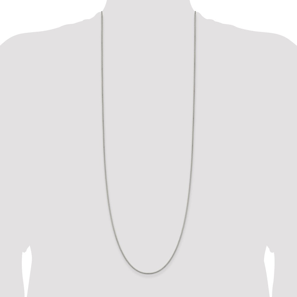 36 Inch Sterling Silver 1.4mm Box Chain Necklace