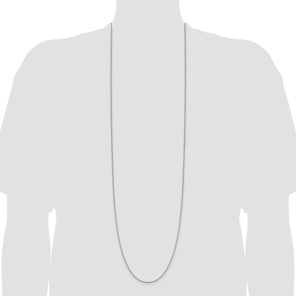 42 Inch Sterling Silver 1.4mm Box Chain Necklace