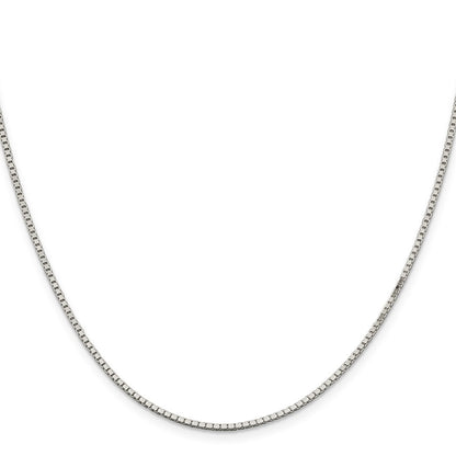 36 Inch Sterling Silver 1.5mm Box Chain Necklace