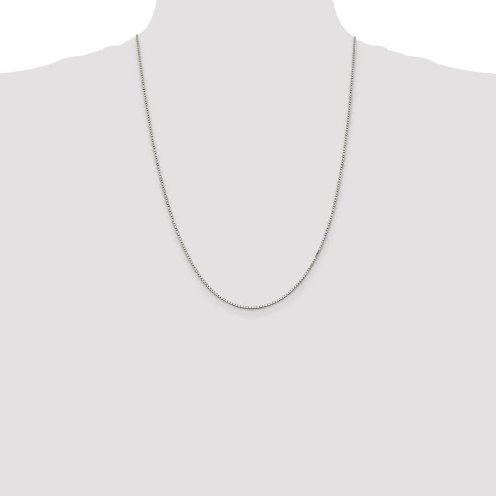 24 Inch Sterling Silver 1.5mm Box Chain Necklace