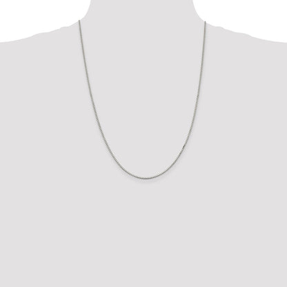 24 Inch Sterling Silver 1.5mm Box Chain Necklace