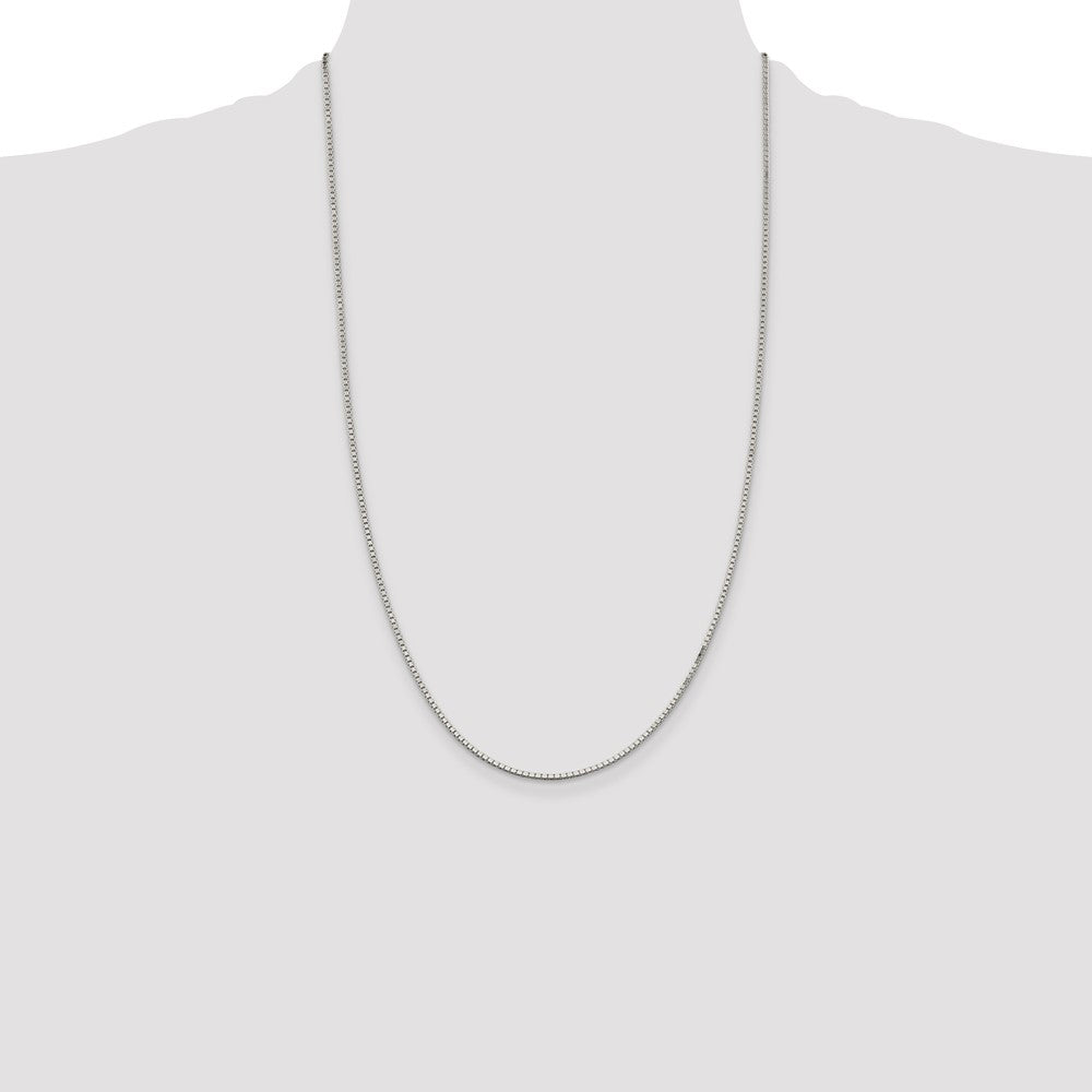 26 Inch Sterling Silver 1.5mm Box Chain Necklace