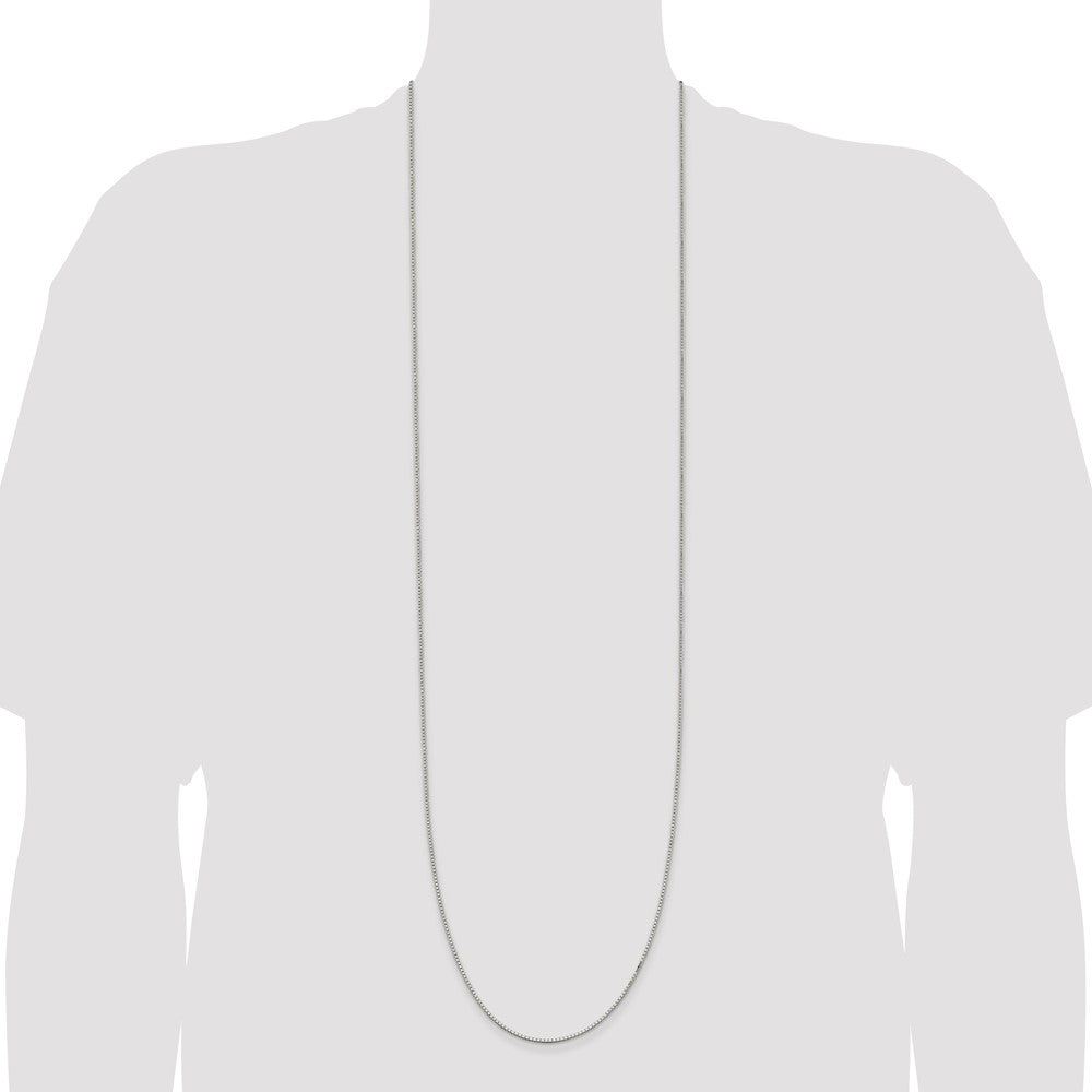 42 Inch Sterling Silver 1.5mm Box Chain Necklace