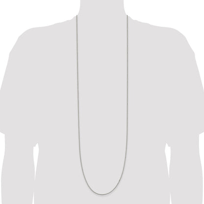 42 Inch Sterling Silver 1.5mm Box Chain Necklace