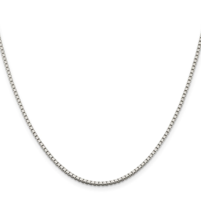 22 Inch Sterling Silver 1.75mm Box Chain Necklace