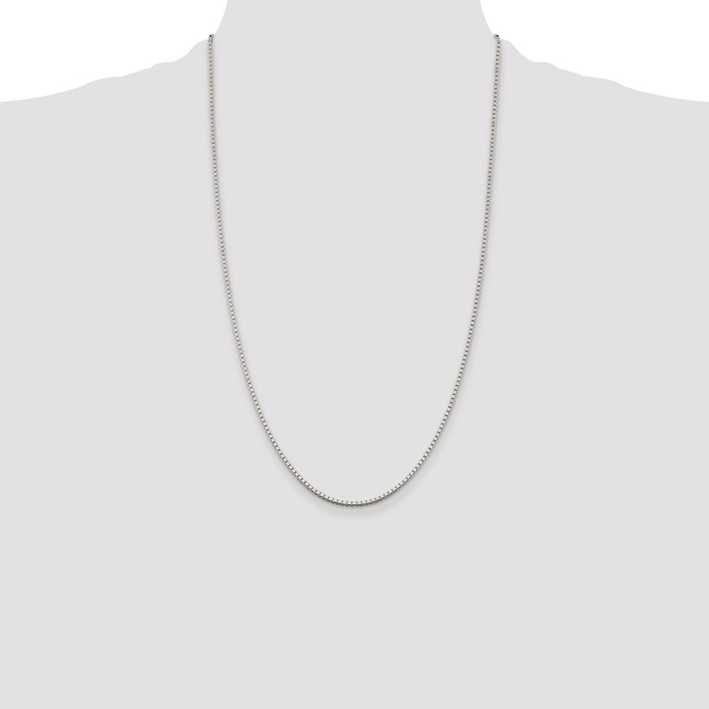 26 Inch Sterling Silver 1.75mm Box Chain Necklace