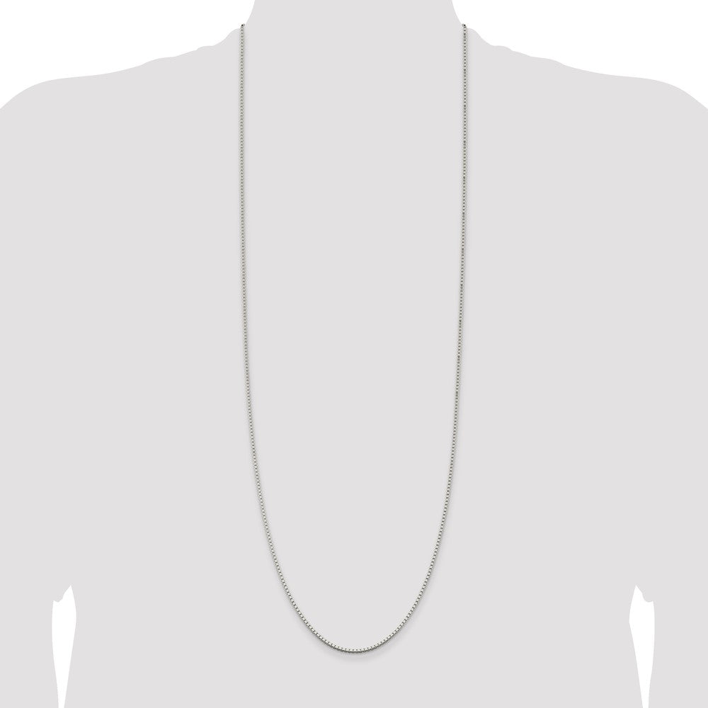 36 Inch Sterling Silver 1.75mm Box Chain Necklace